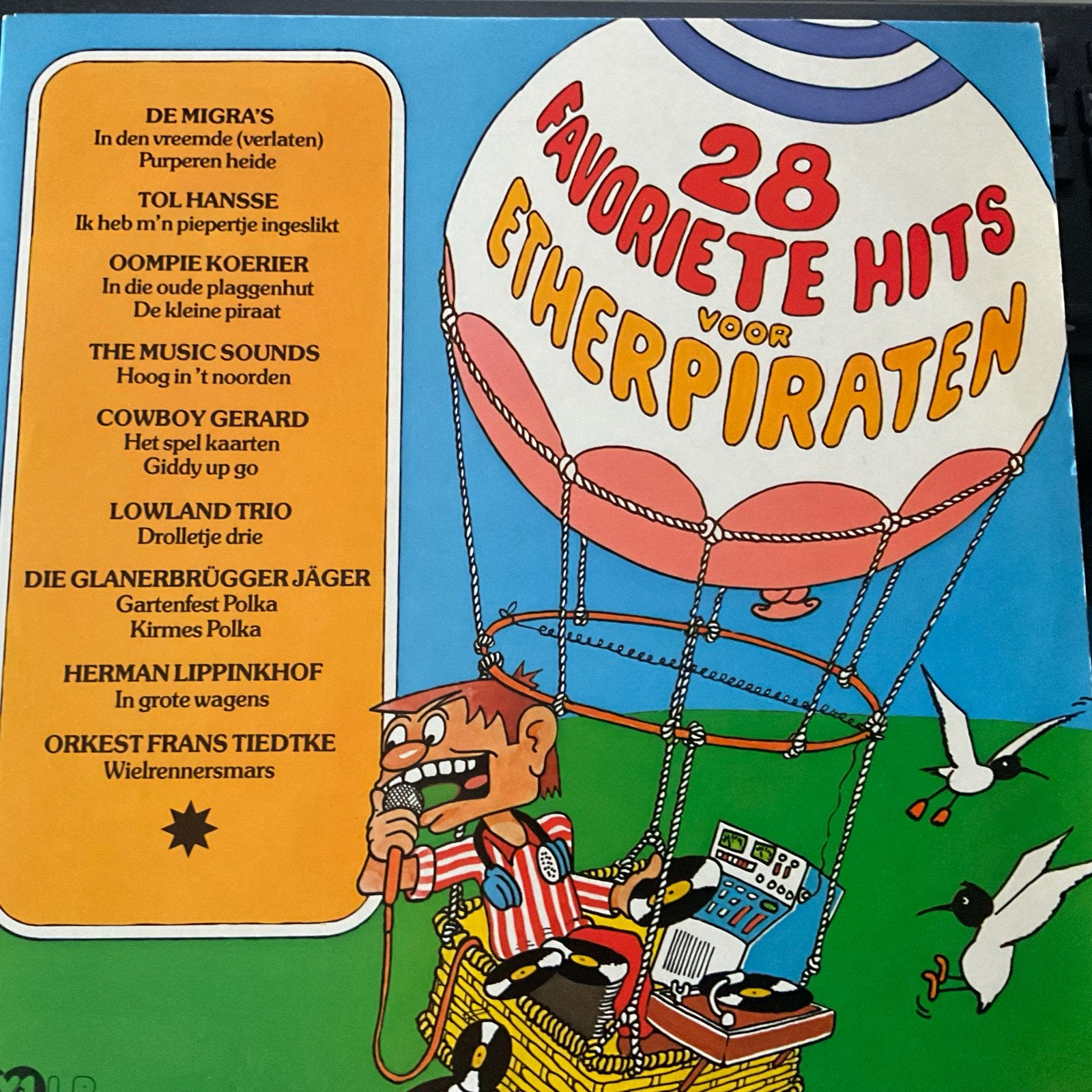 28 Favoriete Hits Voor Etherpiraten LP - Diverse Artiesten, Cd's en Dvd's, LP, Ophalen of Verzenden, Complilatie, 12 inch