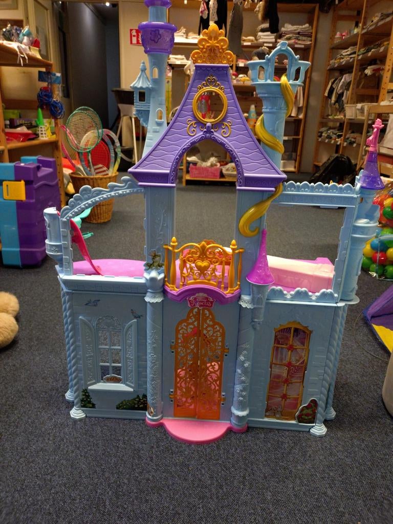 Disney Princess Kasteel Speelhuis, Kinderen en Baby's, Speelgoed | Poppen, Gebruikt, Overige typen, Ophalen of Verzenden