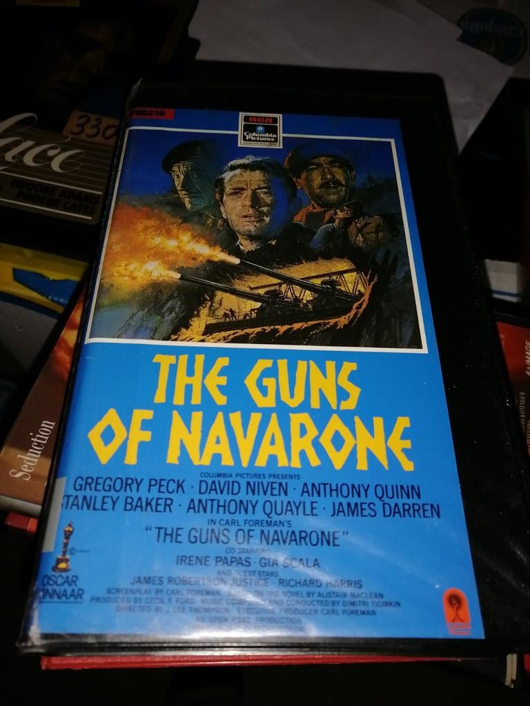 VHS ex-rental - The Guns Of Navarone, Vanaf 16 jaar, Ophalen of Verzenden, Gebruikt, Horror