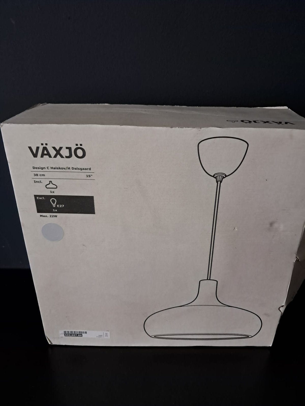 IKEA VÄXJÖ Hanglamp - Nieuw in doos, E27 fitting, Ophalen of Verzenden, Nieuw, Metaal, E27 (groot)