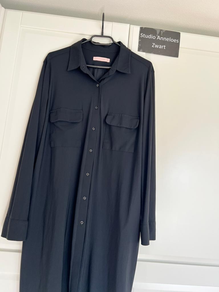 Studio anneloes woopy blouse tuniek XL zwart travelstof, Zwart, Maat 46/48 (XL) of groter, Ophalen of Verzenden, Zo goed als nieuw