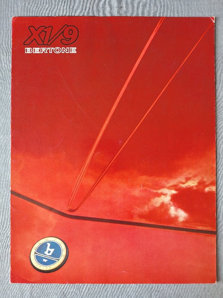Brochure BERTONE X1/9 - 4 talig, Verzenden, Gelezen, Overige merken