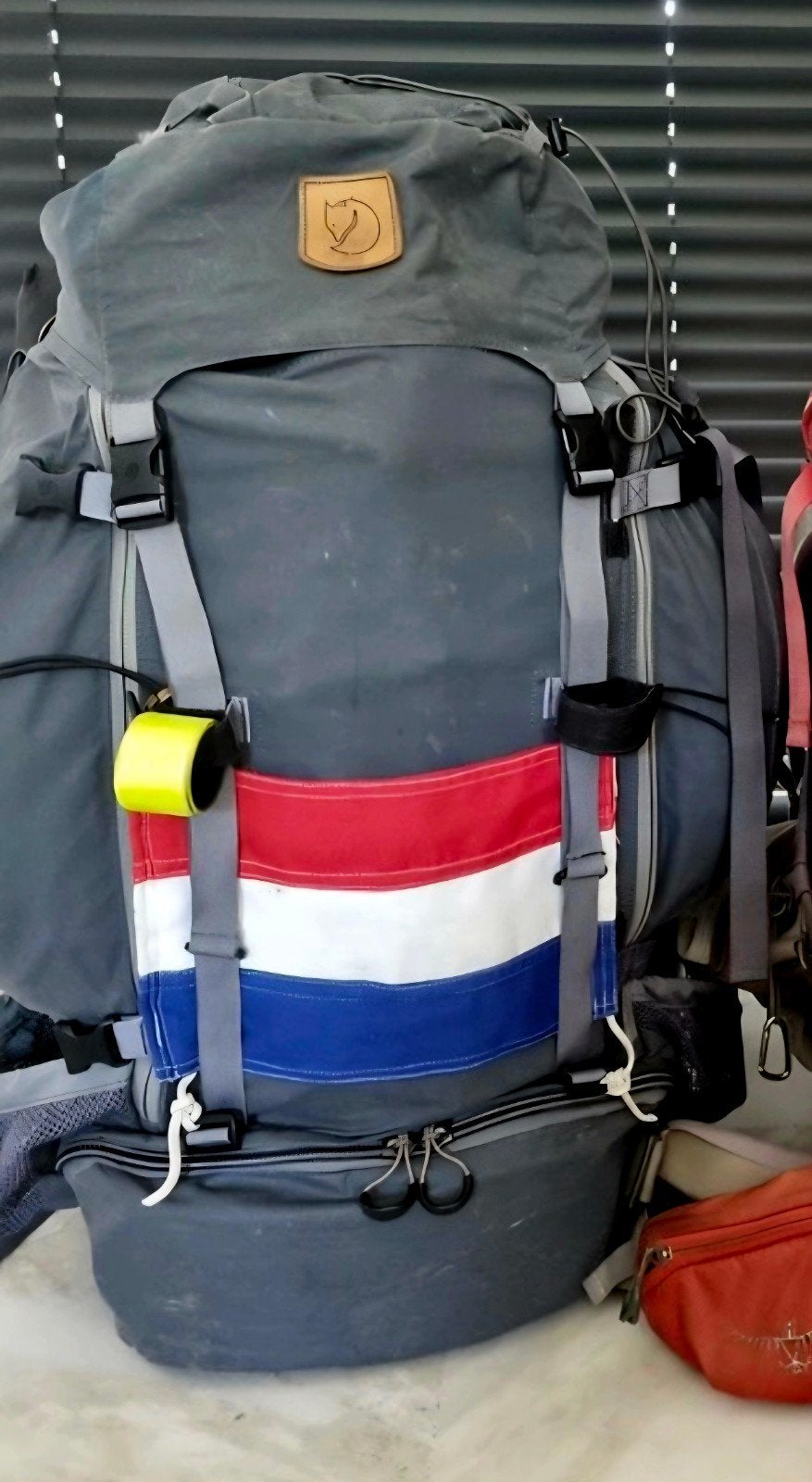 Fjällräven Kajka 65L trekkingrugzak – grijs/groen , Ophalen of Verzenden, Gebruikt, Rugzak