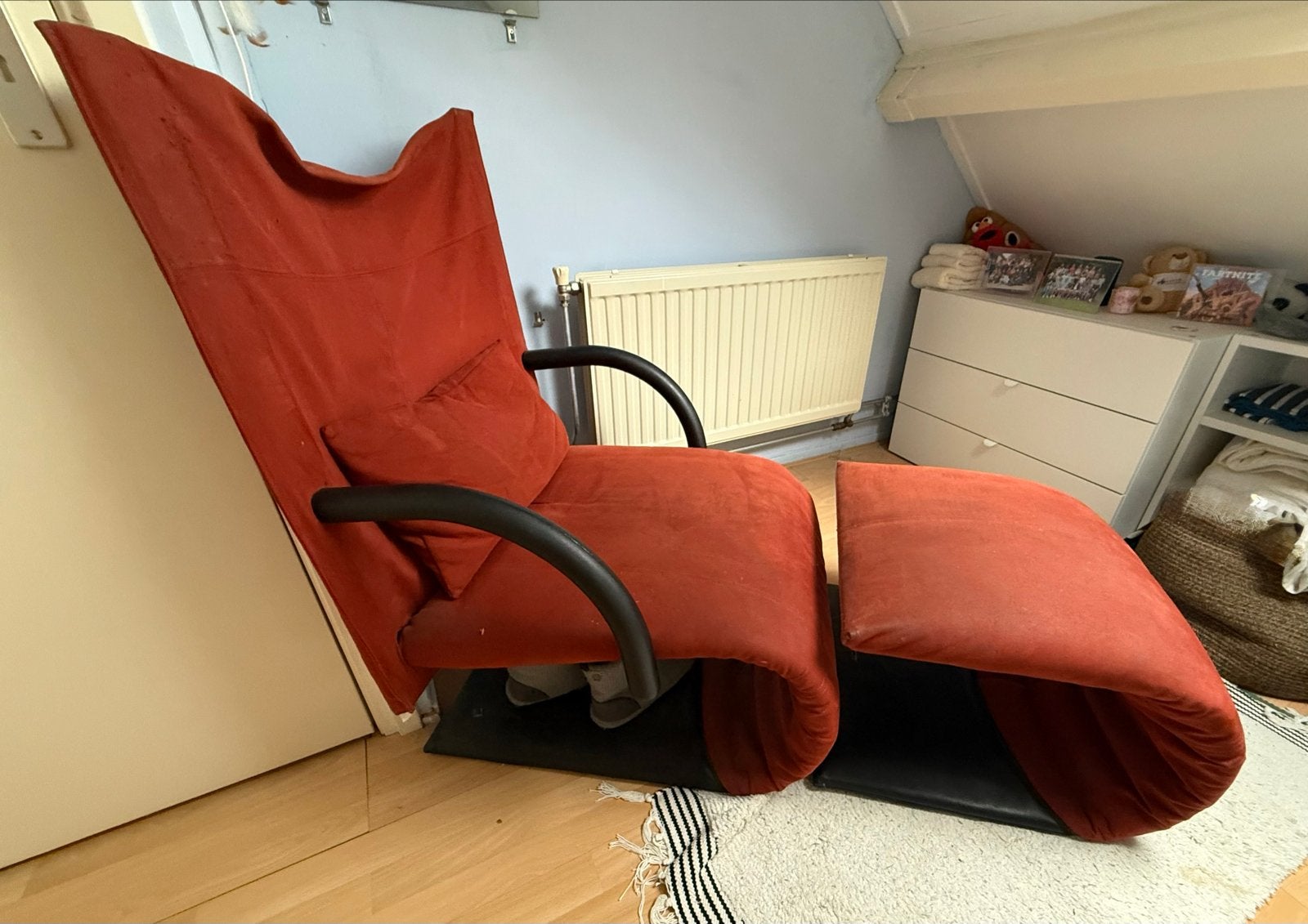 Design-relaxfauteuil - Zen Fauteuil, Ligne Roset, Huis en Inrichting, Fauteuils, Ophalen, Gebruikt, Minder dan 75 cm, Stof