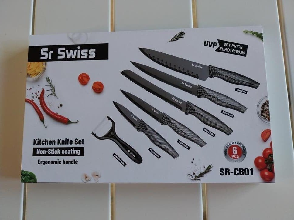 Sr Swiss Messenset - 6-delig, Ophalen of Verzenden, Nieuw, Rvs of Chroom, Bestekset