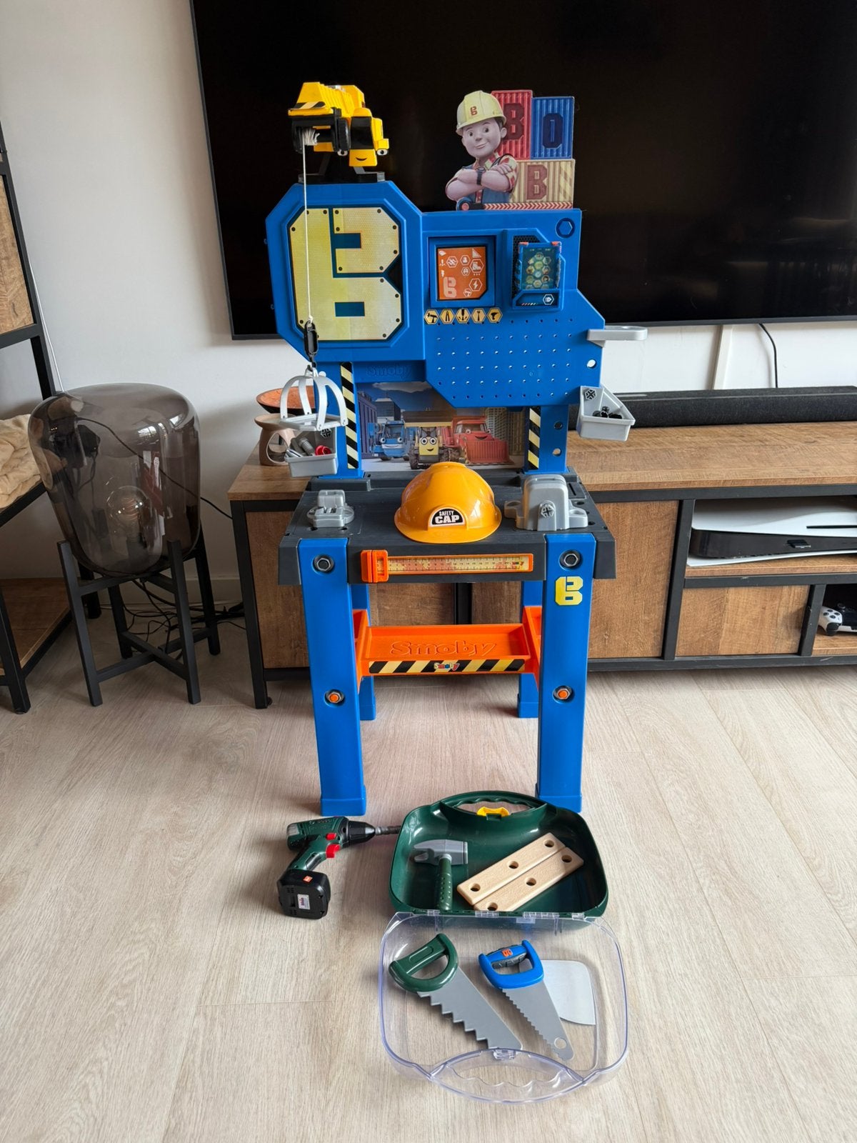Smoby bob de bouwer tafel/ kinder gereedschap, Ophalen of Verzenden, Gebruikt, Jongen of Meisje