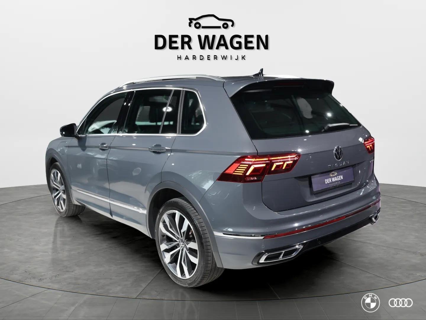 Volkswagen Tiguan 1.4 TSI eH R LINE / PANODAK / MEMORY / ACC, Auto's, 1716 kg, 1800 kg, 4 cilinders, Met garantie (alle)