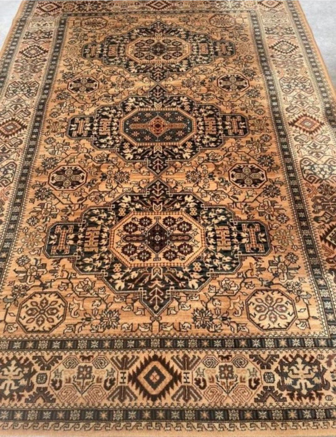 Vintage tapijt 170cm x 235cm kleed orient louis de poortere, Ophalen of Verzenden, Zo goed als nieuw, Rechthoekig, 150 tot 200 cm