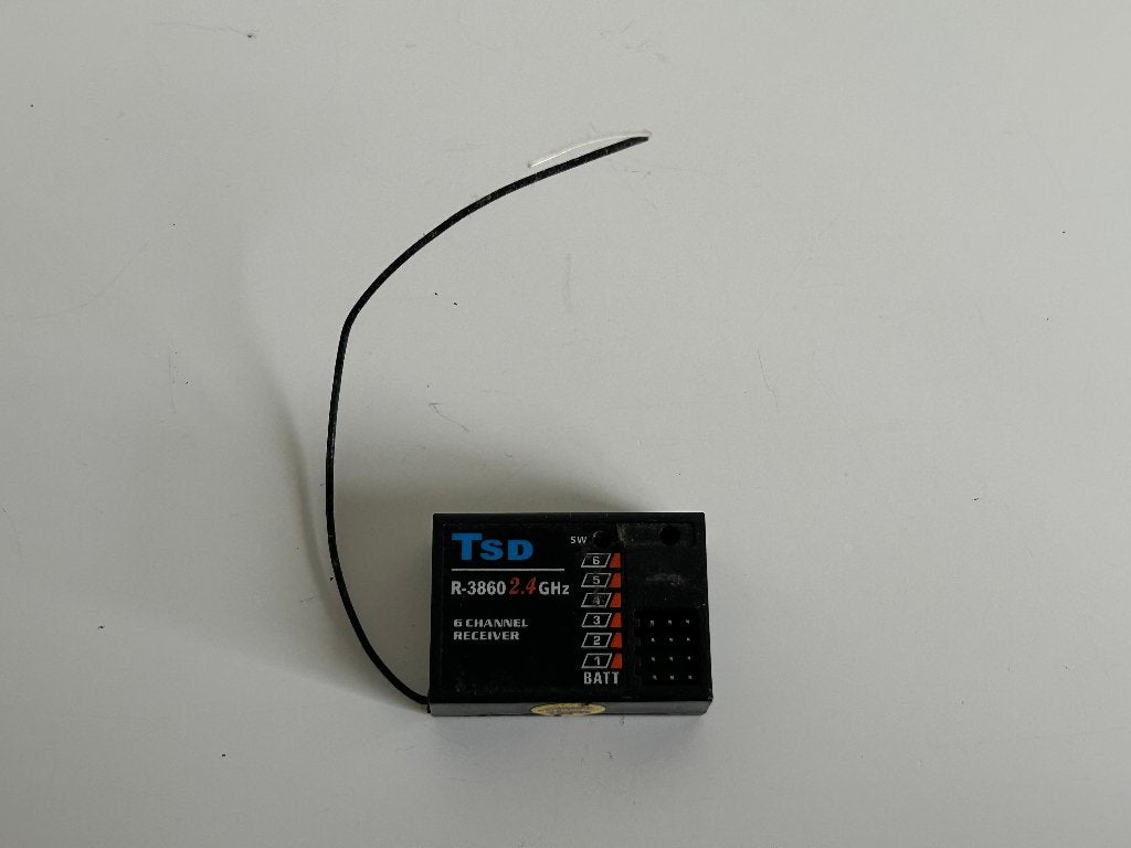 TSD R-3860 2,4ghz 6 channel ontvanger rc, Ophalen of Verzenden, Gebruikt, Overige schalen, Onderdeel