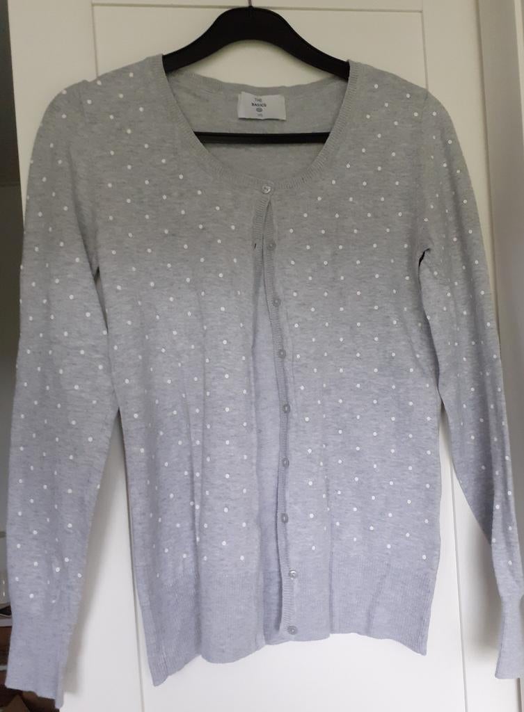 Grijs vest met witte stippen, ZGAN, maat XS, The basics, Ophalen of Verzenden, Zo goed als nieuw, Maat 34 (XS) of kleiner
