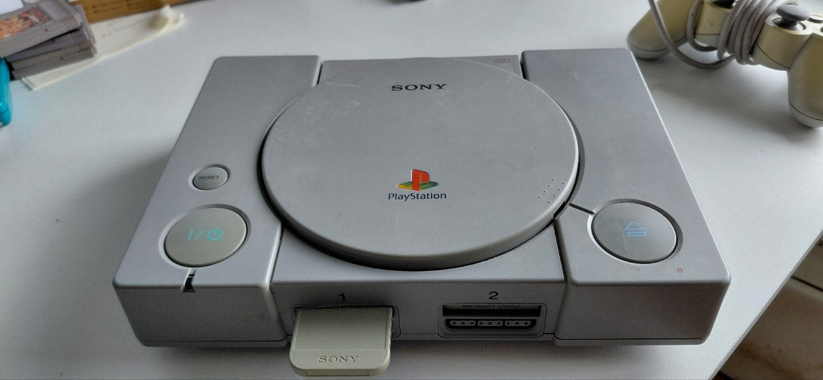 Sony PlayStation 1 (PS1) SCPH-9002 met controller, Ophalen of Verzenden, Gebruikt, Met 1 controller