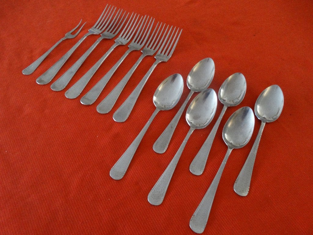 Bestek type Hamerslag Gero Zilmeta, Gebruikt, Gero, Los bestek, Ophalen of Verzenden