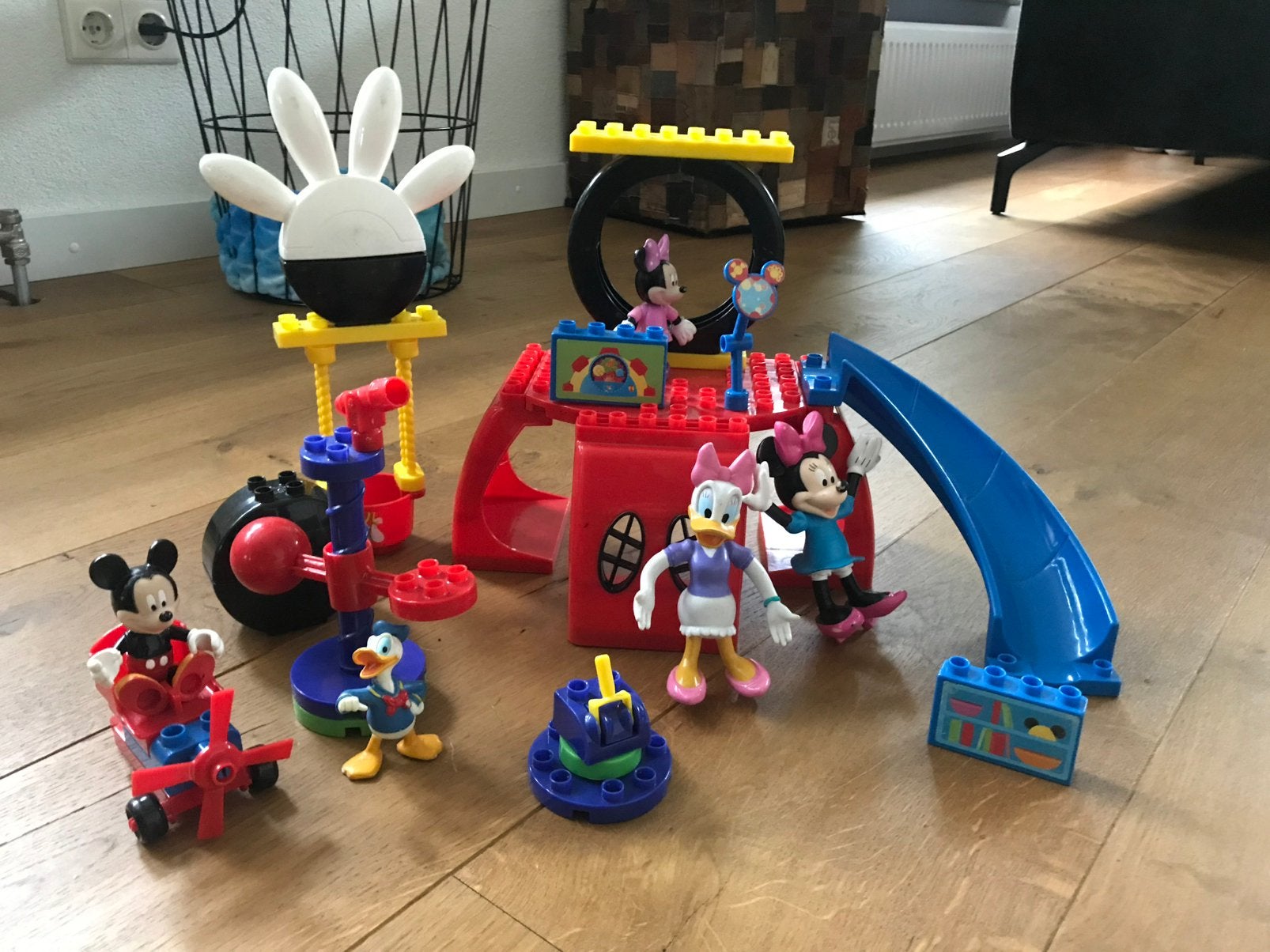 Mickey mouse bouw speelgoed, Ophalen, Zo goed als nieuw, Compleet, Complete set