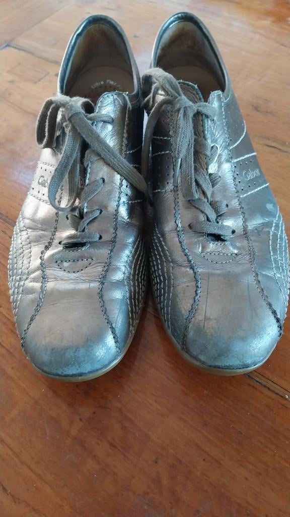 Gabor, goudkleurige sneakers, maat 8 (42), Overige kleuren, Gabor, Ophalen of Verzenden, Sneakers of Gympen
