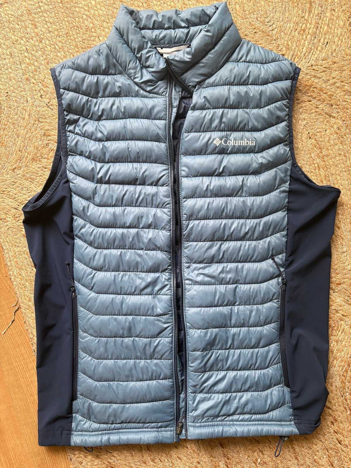 Columbia dons bodywarmer heren - Maat L, Kleding | Heren, Ophalen of Verzenden, Zo goed als nieuw, Maat 52/54 (L), Blauw