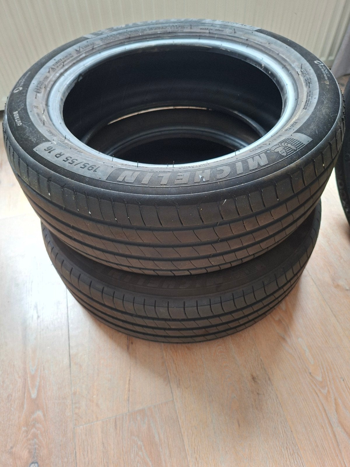 Zomerbanden 195/55 R16 - Hankook en Michelin, Gebruikt, 16 inch, Ophalen of Verzenden, Band(en)