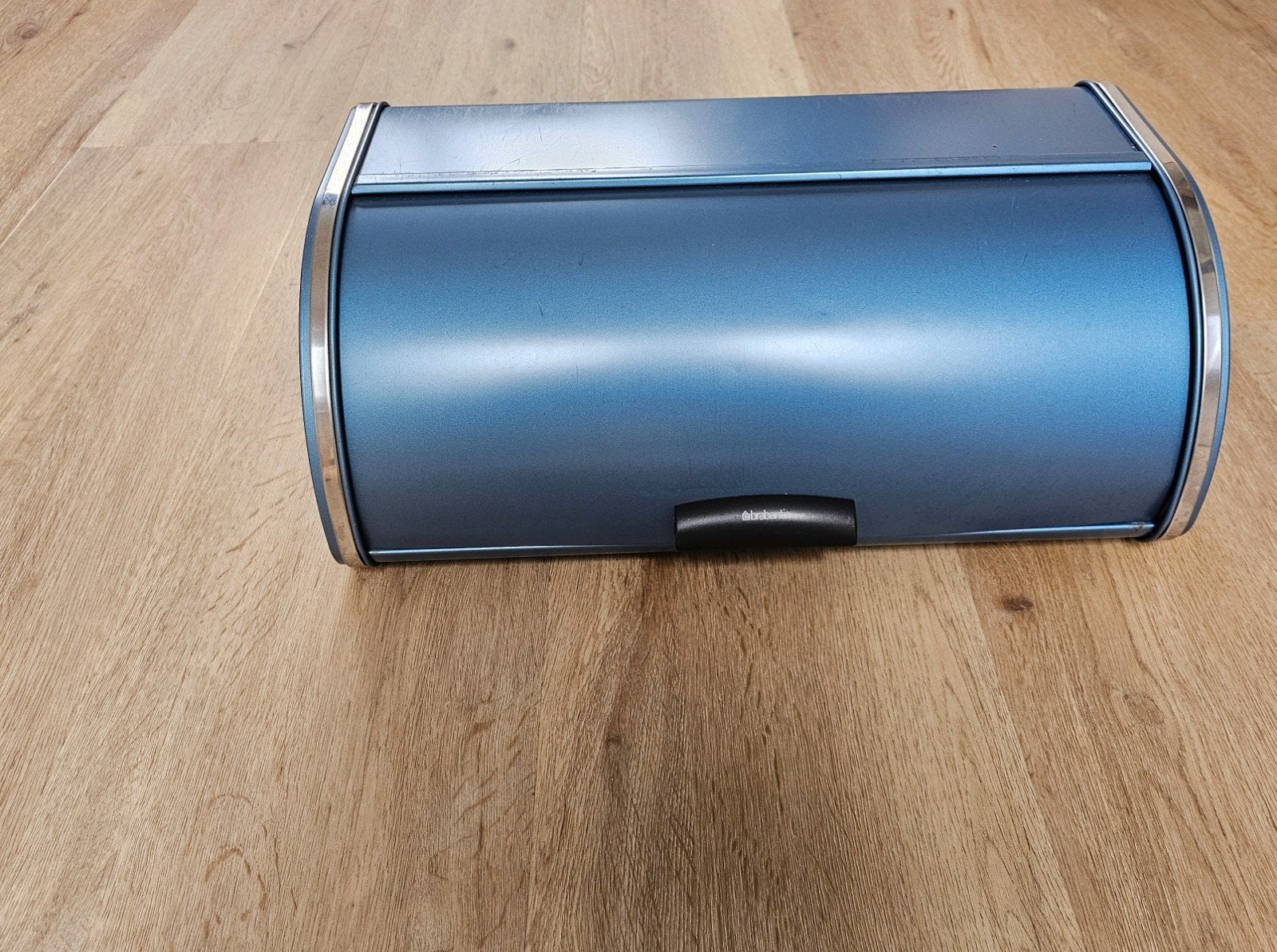 Brabantia Broodtrommel - Blauw, Huis en Inrichting, Ophalen, Metaal, Broodtrommel, Brabantia