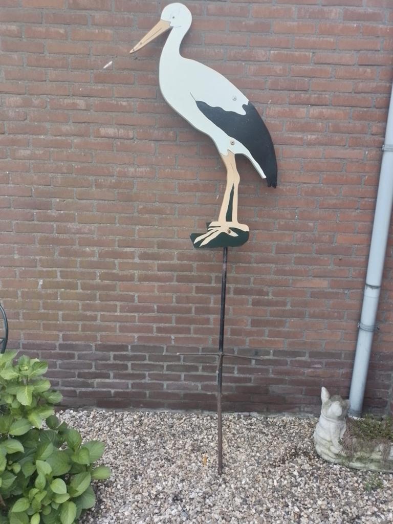 Geboortebord ooievaar, Kinderen en Baby's, Kraamcadeaus en Geboorteborden, Ophalen