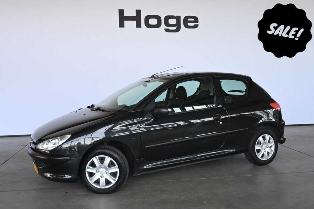 Peugeot 206 1.4 Pop' Art Elektrisch Pakket! Direct Leverbaar, Auto's, Peugeot, Voorwielaandrijving, Stof, 4 cilinders, Zwart