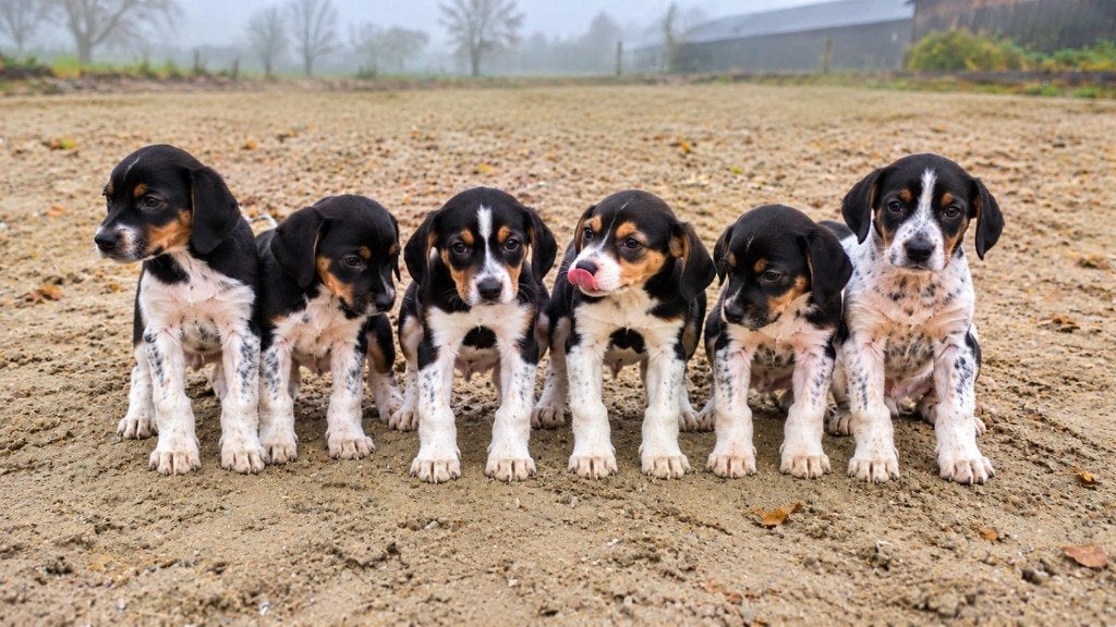 Mooie Boerenfox x Beagle pups, Dieren en Toebehoren, Beagle, 8 tot 15 weken, Meerdere, Meerdere dieren