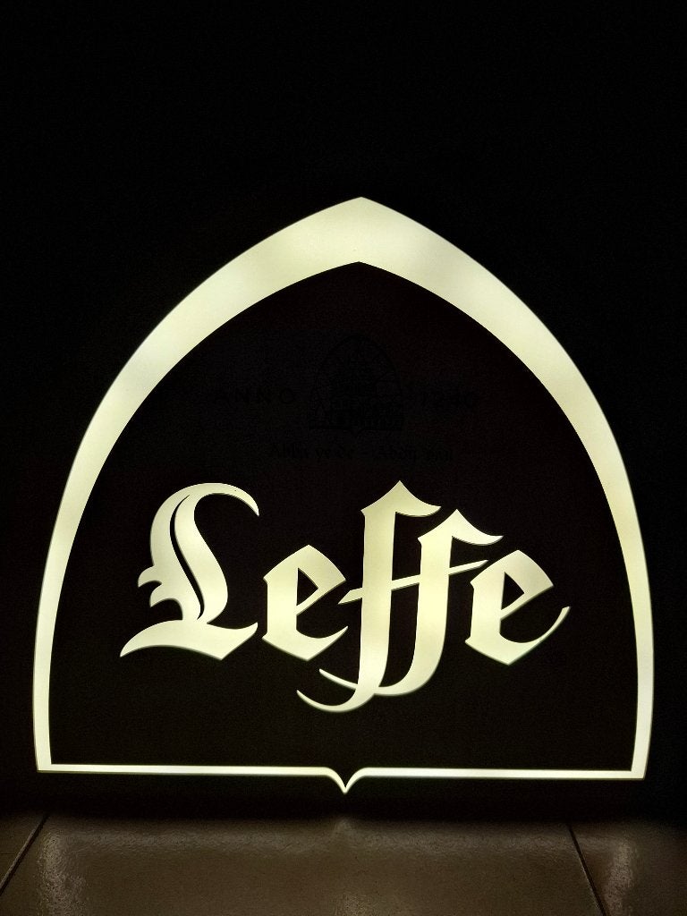 Originele Lichtreclame Leffe abdijbier, Verzamelen, Merken en Reclamevoorwerpen, Ophalen of Verzenden, Nieuw, Lichtbak of (neon) lamp