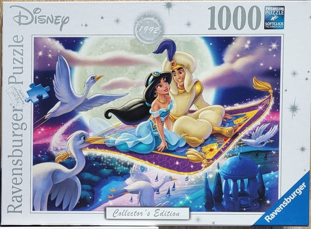Ravensburger puzzel Disney Aladdin 1000st, Ophalen, 500 t/m 1500 stukjes, Zo goed als nieuw, Legpuzzel
