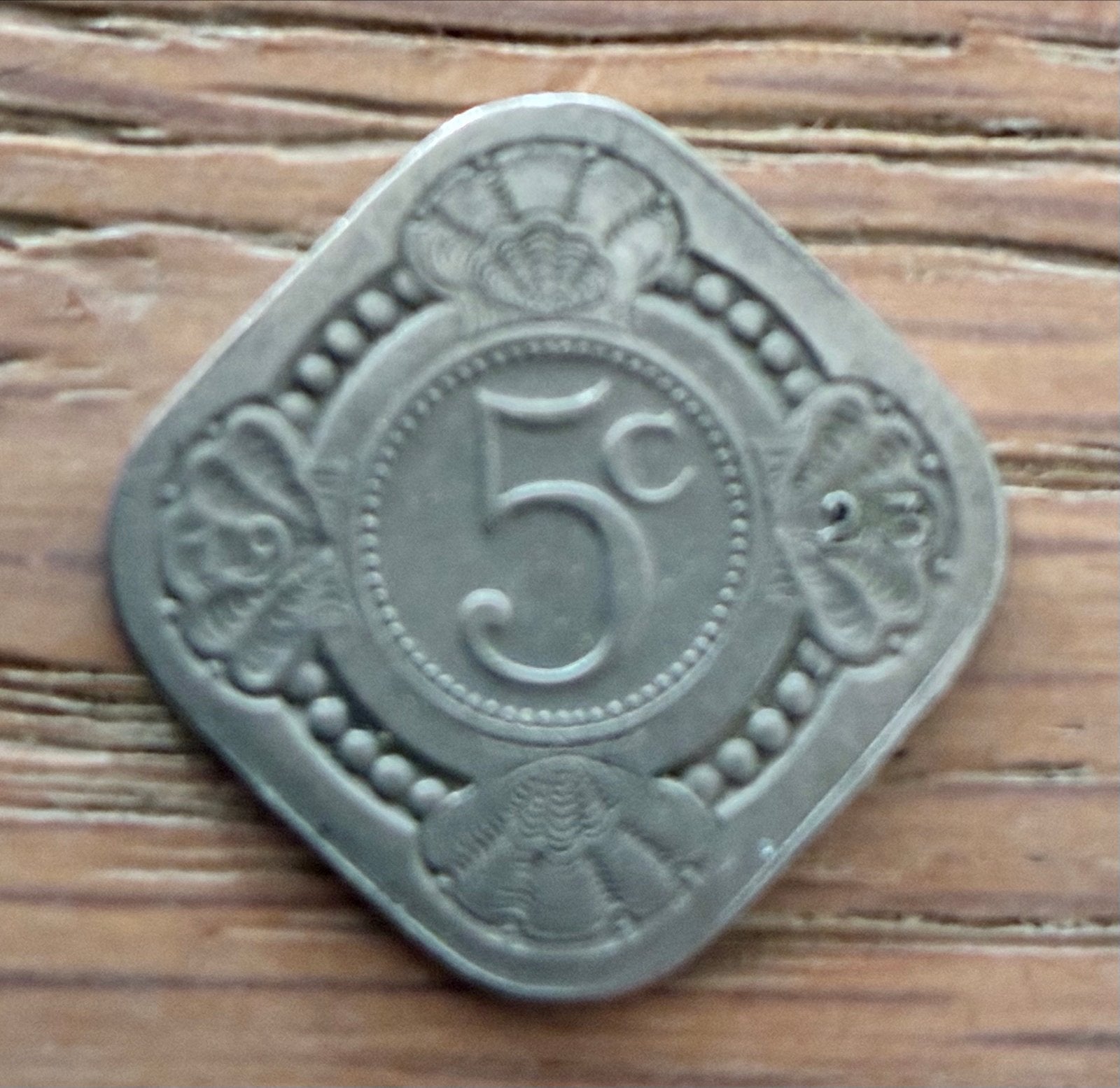 Vierkante 5 cent munt Nederlands-Indië 1923, Postzegels en Munten, Munten | Nederland, Ophalen of Verzenden, Koningin Wilhelmina