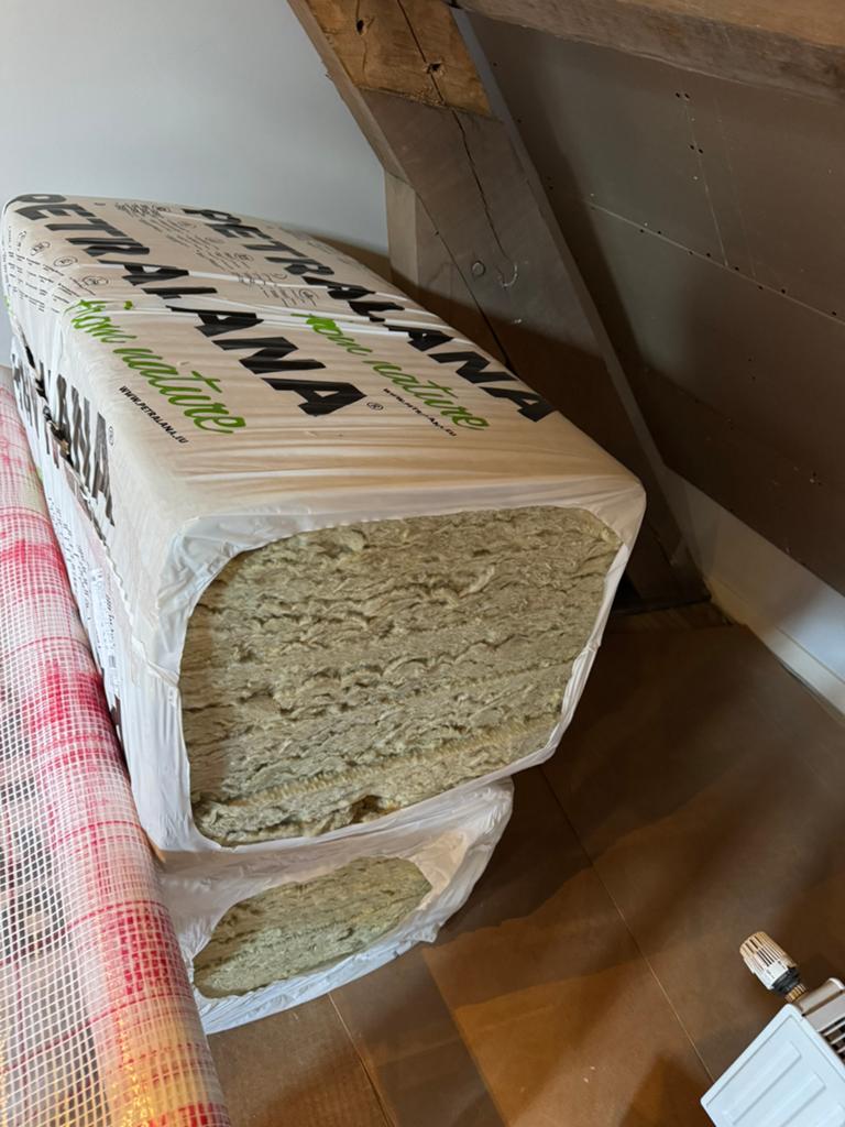 Steenwol 2 pakken, Ophalen, 12 cm of meer, Nieuw, Steenwol