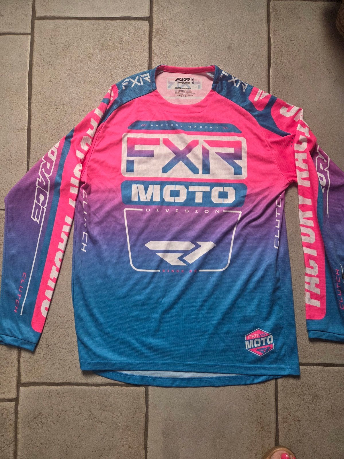 Nieuw FXR Motorcross Shirt Roze/Blauw Maat M, Motoren, Motorcrosskleding, Heren, Ophalen of Verzenden, Nieuw zonder kaartje