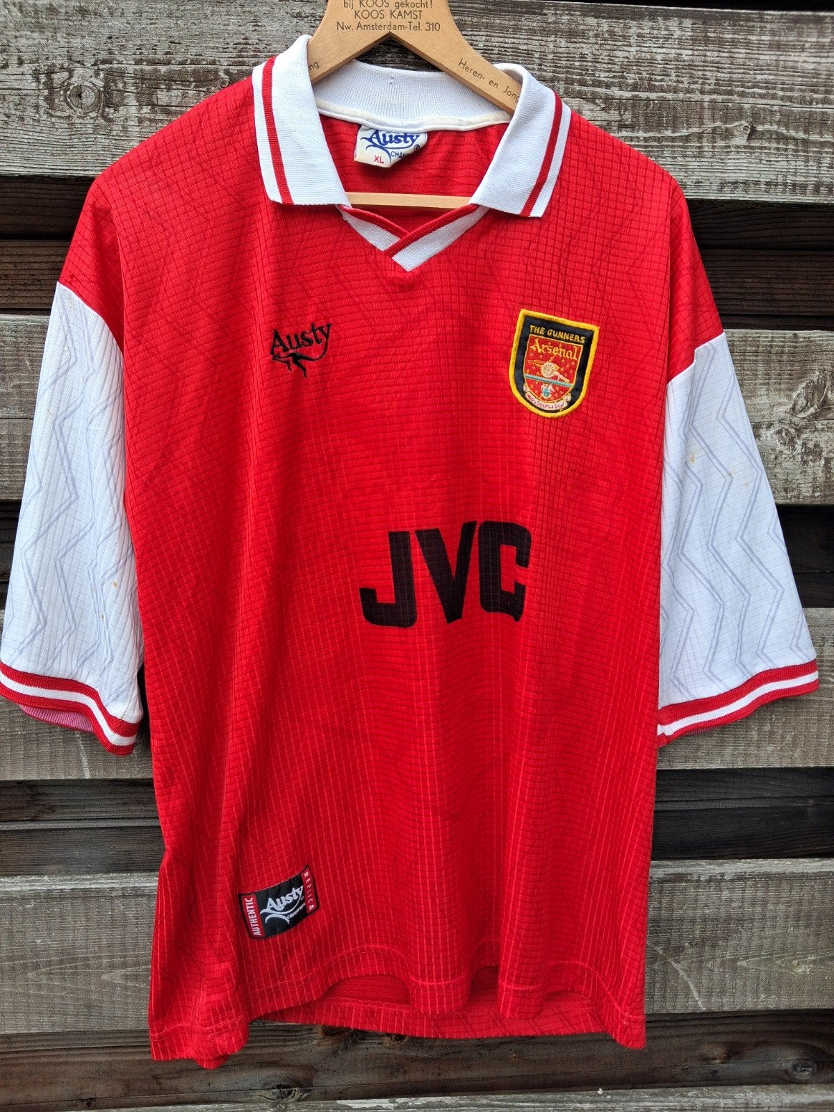 Arsenal thuishirt,  maat L, Ophalen of Verzenden, Zo goed als nieuw, Rood