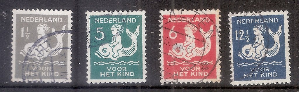 Nederland 225/228 gebruikt., Postzegels en Munten, Postzegels | Nederland, Ophalen of Verzenden, T/m 1940, Gestempeld