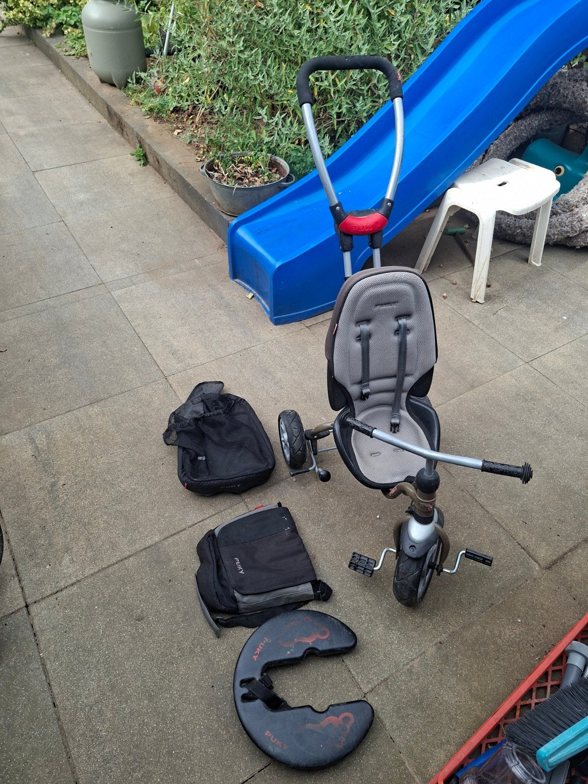 PUKY Premium Driewieler met Duwstang en City Bag, Ophalen, Gebruikt, Pucky, Duwstang