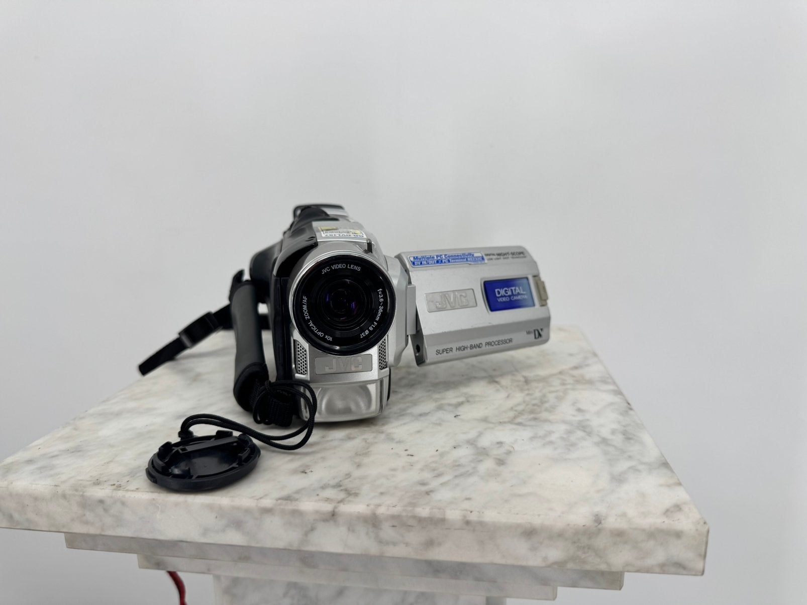 JVC MiniDV Camcorder 10x Zoom met Lensdop, Full HD, Gebruikt, JVC, 20x of meer
