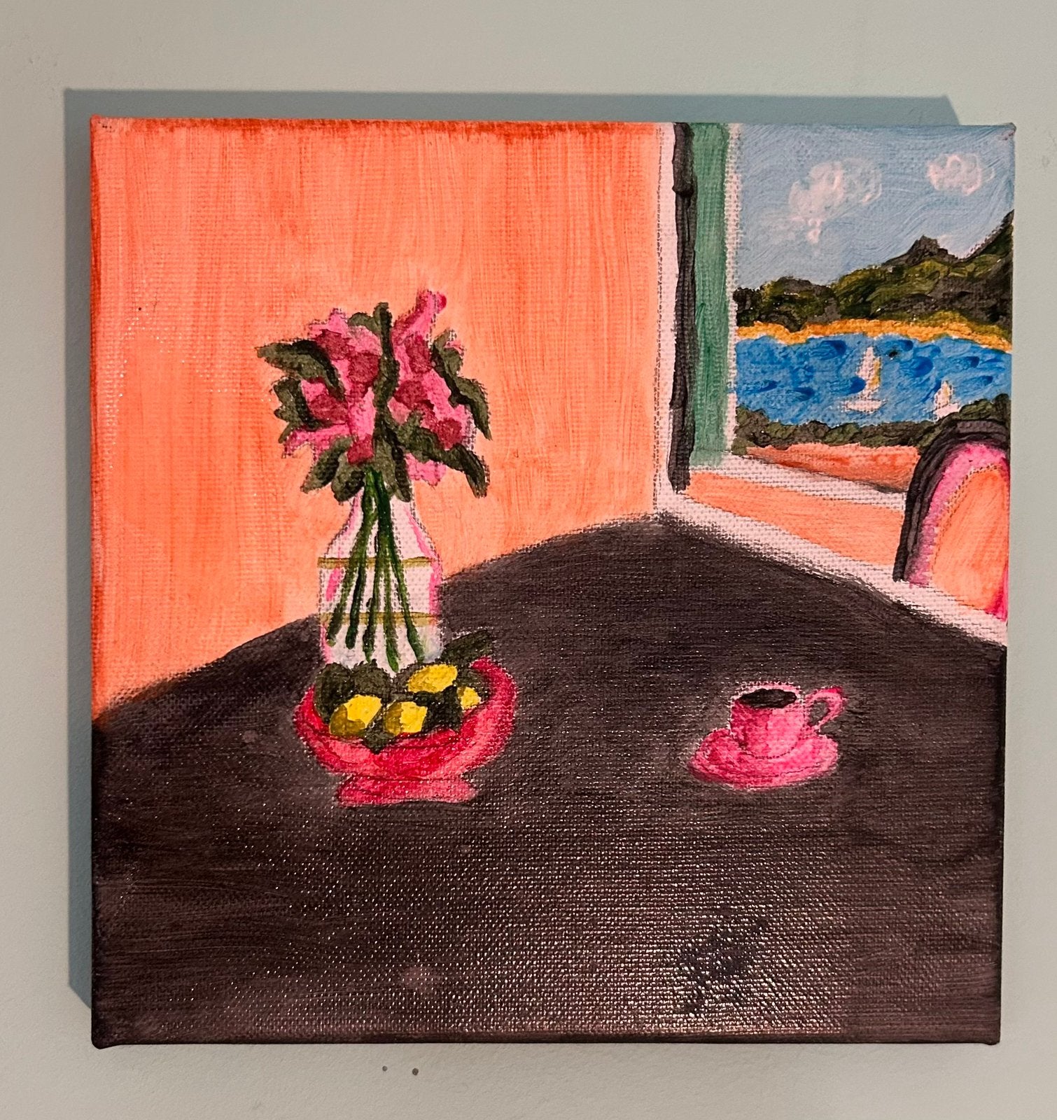 Schilderij kunst acryl verf handgeschildert, Ophalen of Verzenden