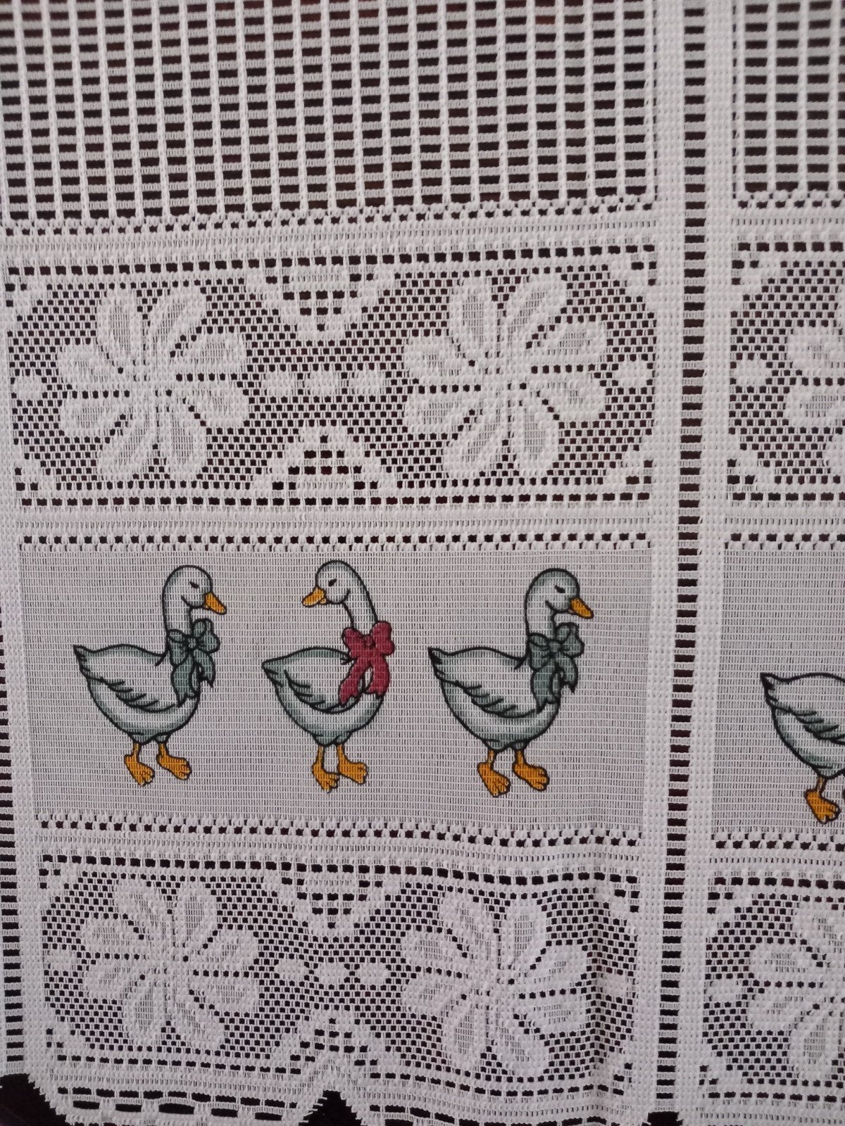 Valletje  / gordijn met eenden afbeelding, Ophalen of Verzenden