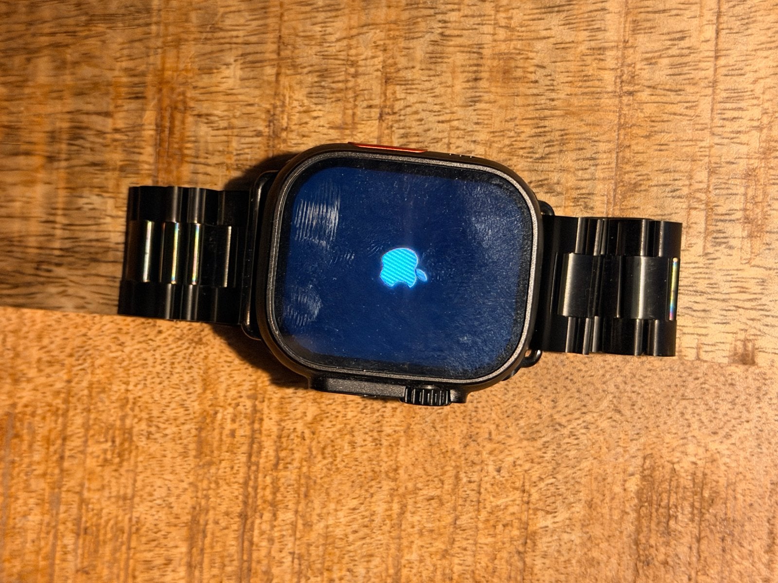 Apple Watch Ultra 2 met zwart metalen bandje, Afstand, Verzenden, Zwart, IOS