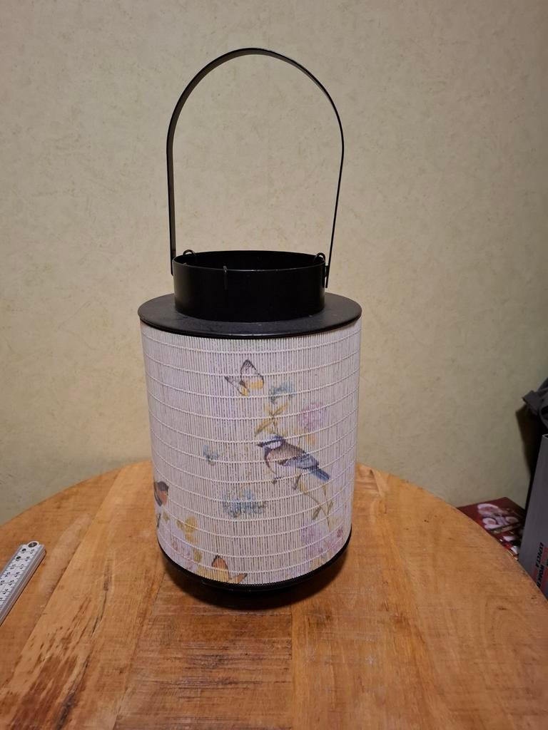 Decoratieve Lantaarn met Hengsel - 18 cm Ø, 42 cm Hoog, Ophalen of Verzenden, Gebruikt