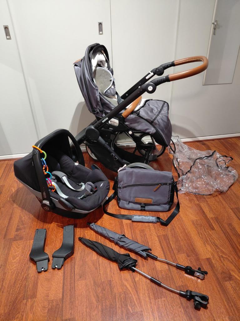 Mutsy kinderwagen - Maxi cosi - paraplu's - luiertas €75,00, Ophalen, Gebruikt, Combiwagen, Mutsy