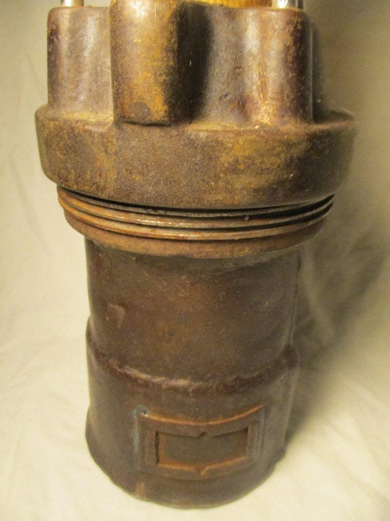 antiek mijnlamp van koper-brons, Ophalen of Verzenden