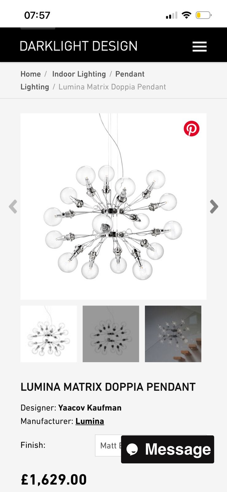 Lamp Lumina, Ophalen, Zo goed als nieuw
