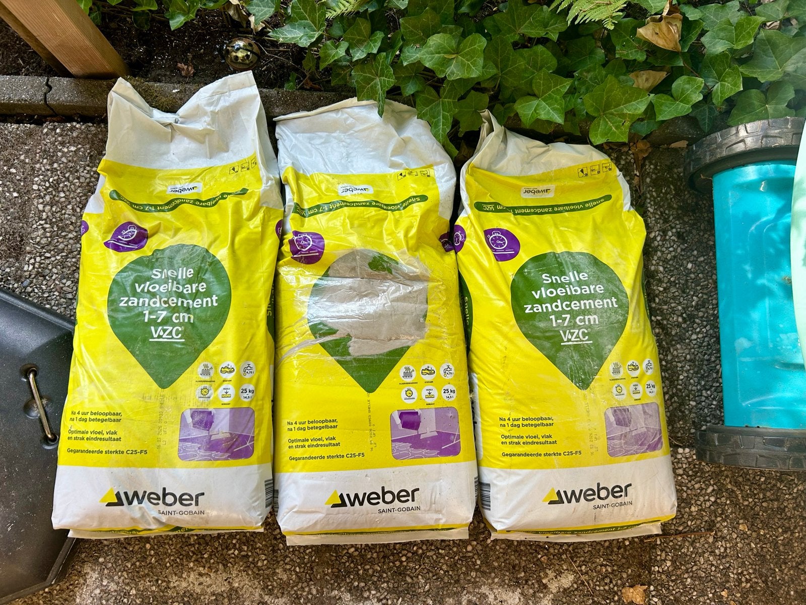 Weber Snelle Vloeibare Zandcement 1-7 cm VZC (3 zakken), Ophalen, Nieuw
