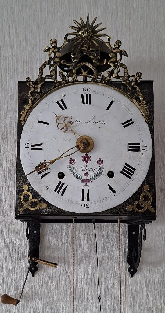 Franse comtoiseklok, jaartal 1850-1860, Antiek en Kunst, Antiek | Klokken, Ophalen