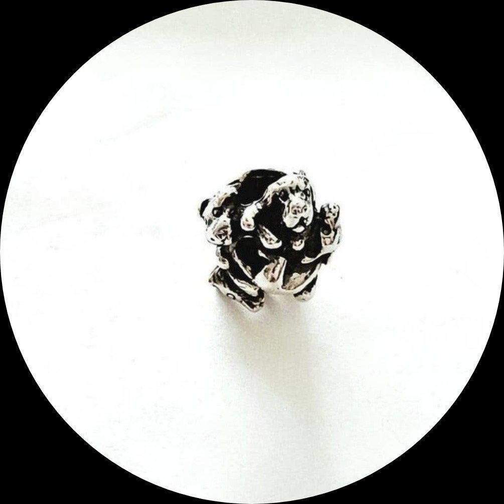 Trollbeads Nest Puppy's 11355, Ophalen of Verzenden, Zo goed als nieuw, Trollbeads, 1 bedel