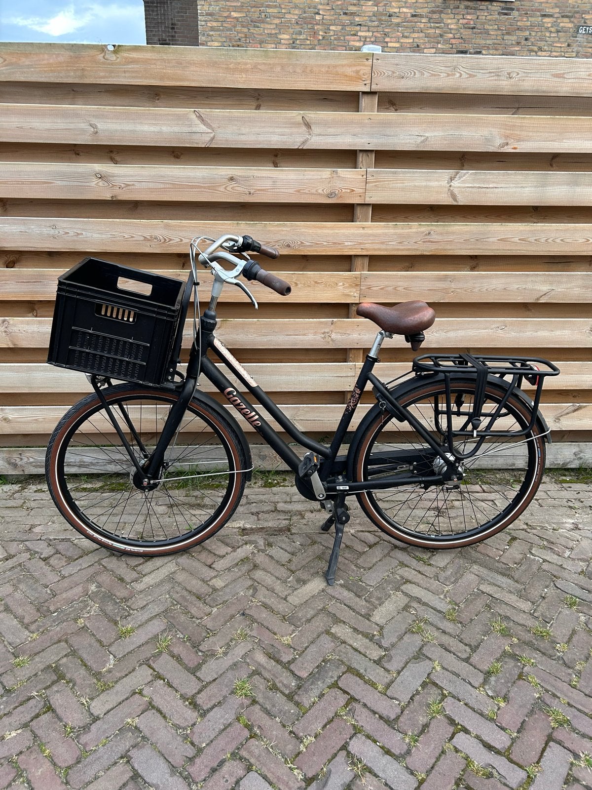 Gazelle Miss Grace Damesfiets - Mat Zwart, 7 Versnellingen, 53 tot 56 cm, Versnellingen, Ophalen of Verzenden, Zo goed als nieuw