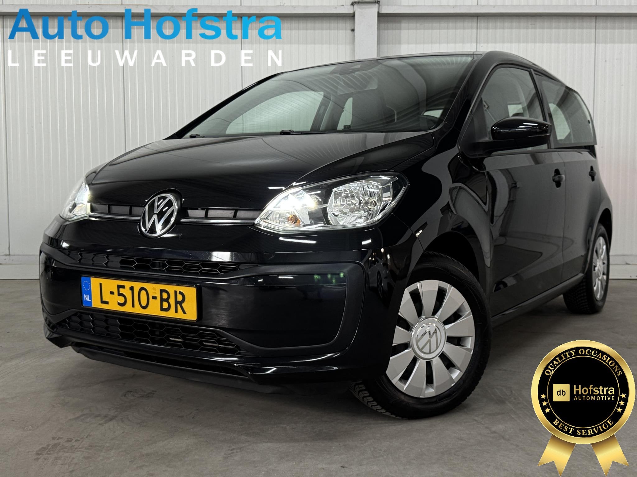 Volkswagen Up! 1.0 5-DRS AIRCO 1STE.-EIGEN. PHONE, Auto's, Dealer onderhouden, Stof, Gebruikt, 4 stoelen