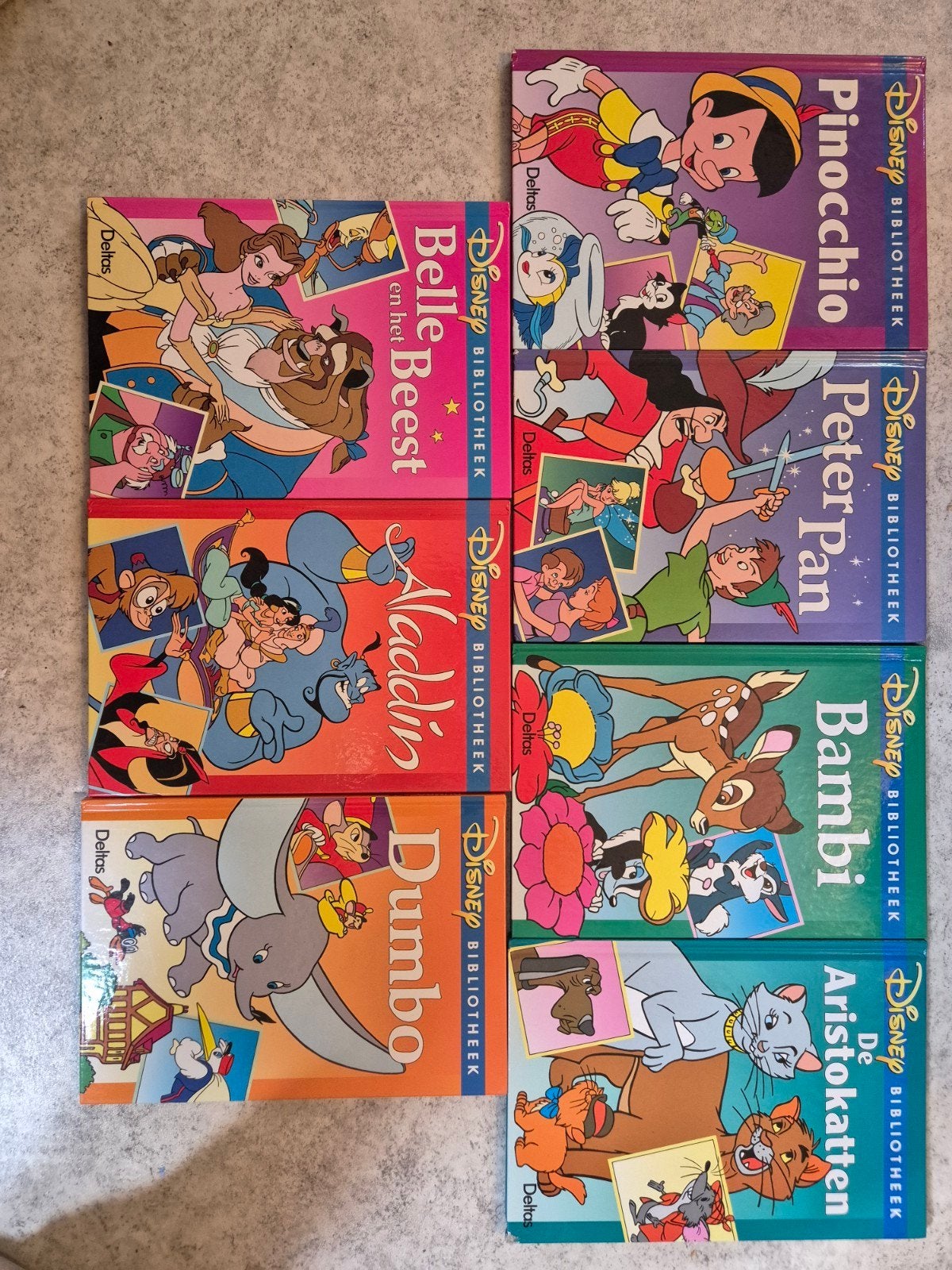 Disney Bibliotheek Boeken - 7 Sprookjesboeken, Boeken, Jongen of Meisje, Ophalen of Verzenden, Zo goed als nieuw, Voorleesboek