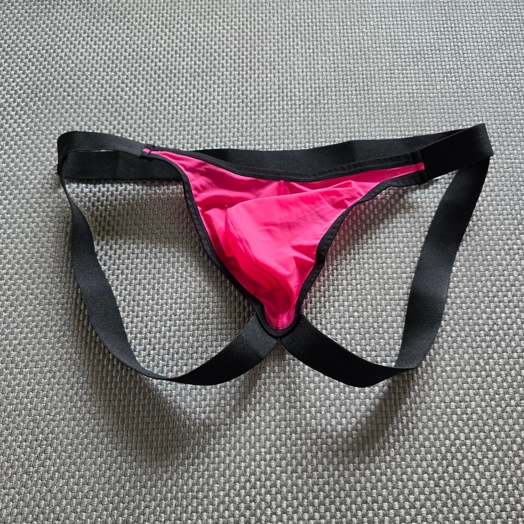 Jockstrap Roze / Zwart, Kleding | Heren, Ondergoed, Ophalen of Verzenden, Zwart, Slip