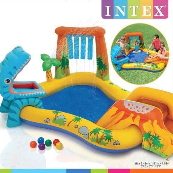 Intex Wet Set Opblaasbaar Speelcentrum met Glijbaan, Minder dan 80 cm, Overige typen, Ophalen of Verzenden, 200 tot 400 cm