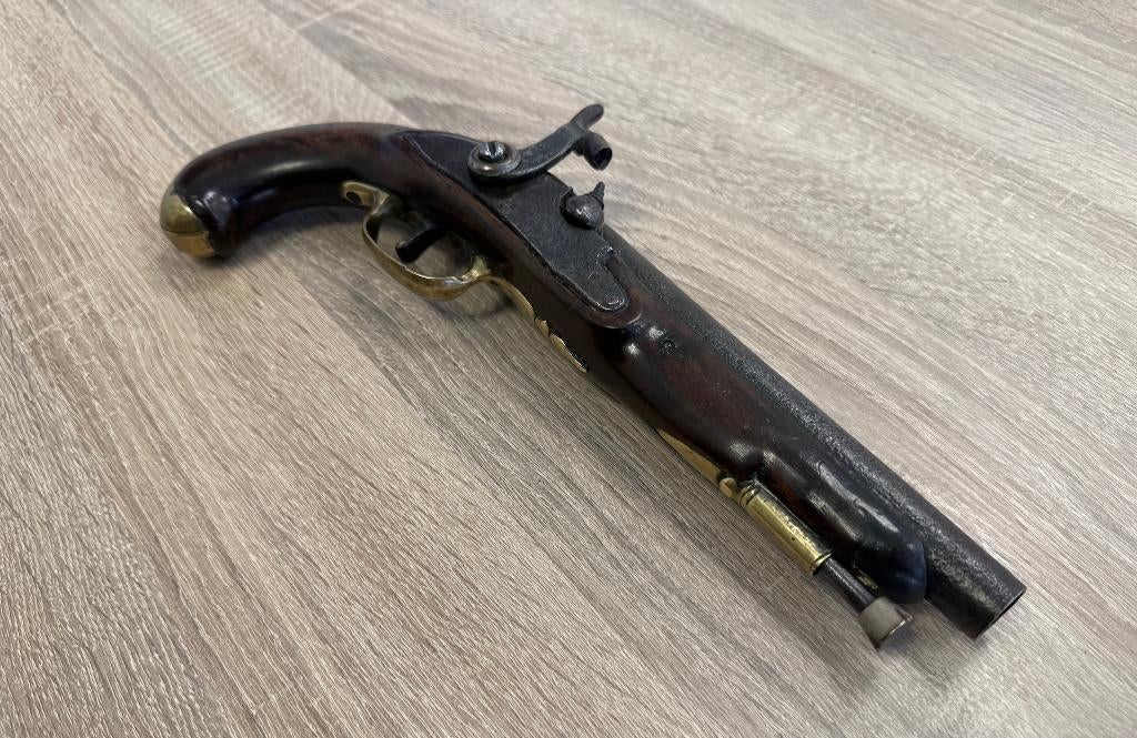Antiek percussie pistool, Ophalen of Verzenden, Landmacht, Nederland, Overige typen
