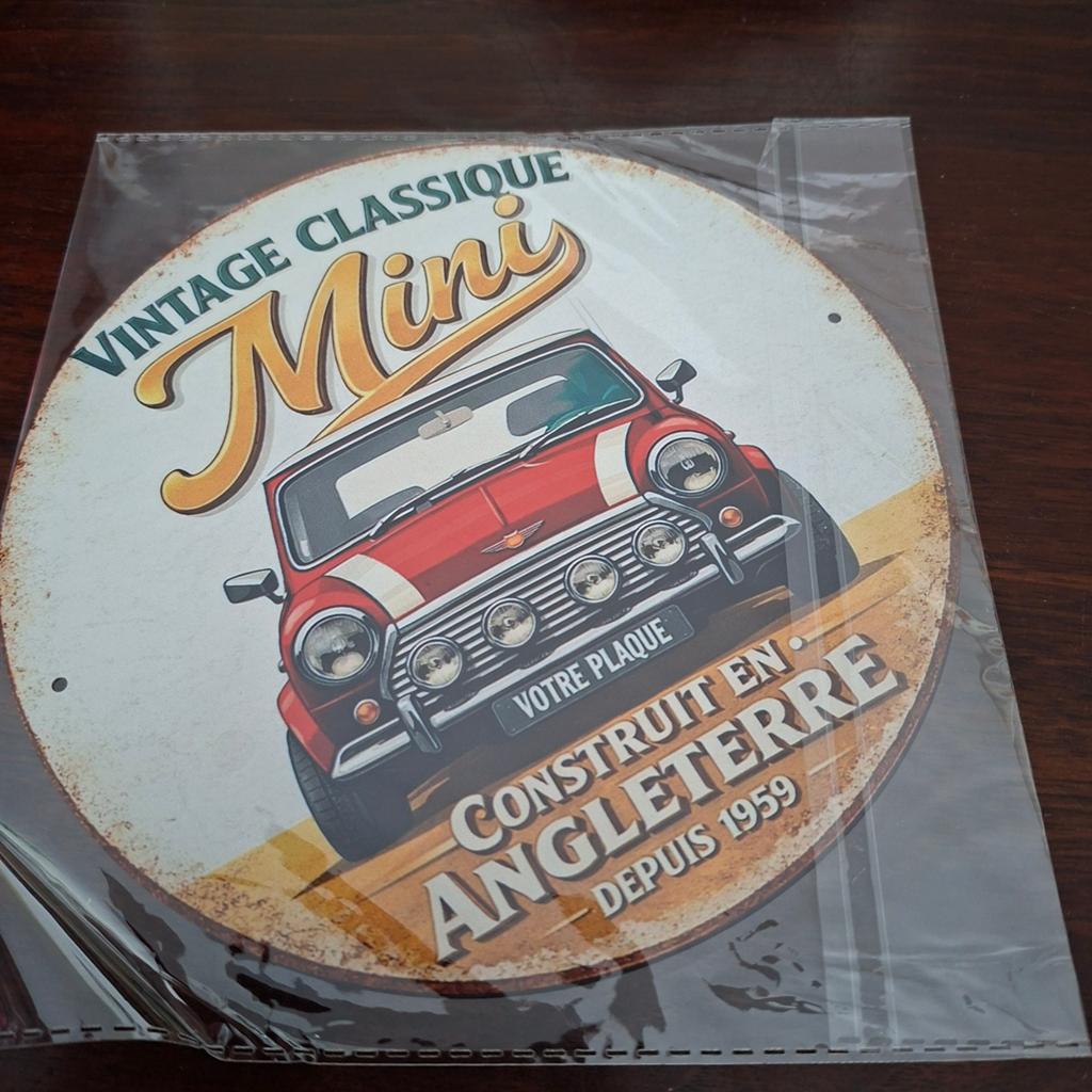 Mini Cooper klassieke mini Metalen plaatjes, Ophalen of Verzenden, Nieuw